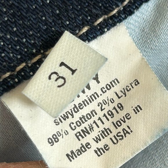 Siwy Jeans Mid Rise RN# 111919 Whiskered Four Pocket Size 31   - S923 - Picture 6 of 10